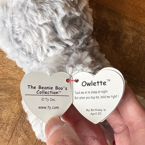 The Beanie Boo's Collection Owlette Owl Stuffed Animal - Picture 10 of 12